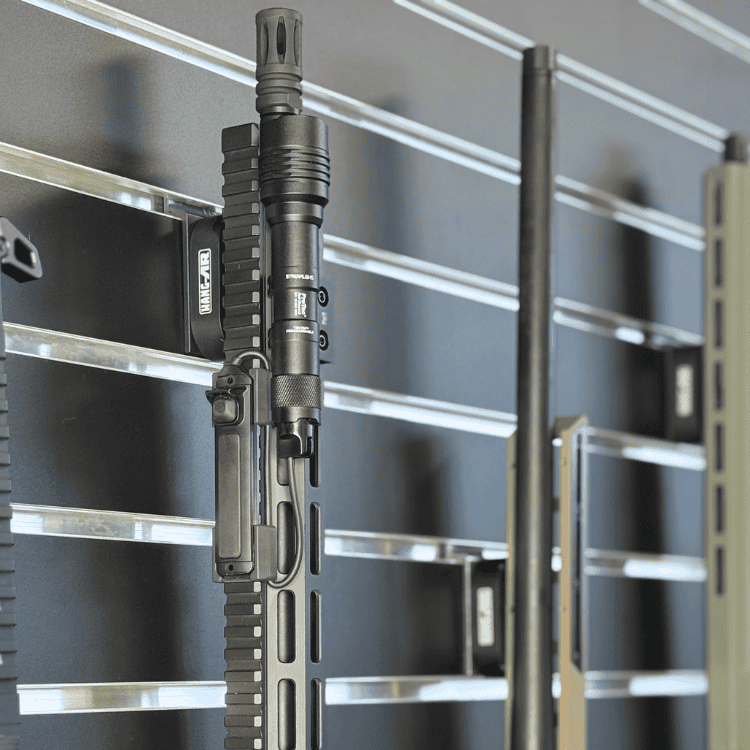 tactical rifle wall mount display